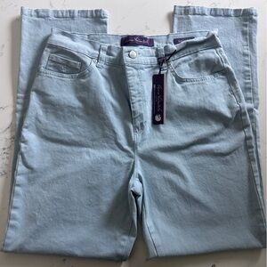 NWT Gloria Vanderbilt Womens Amanda Original Slimming Tapered Classic Jeans s 12
